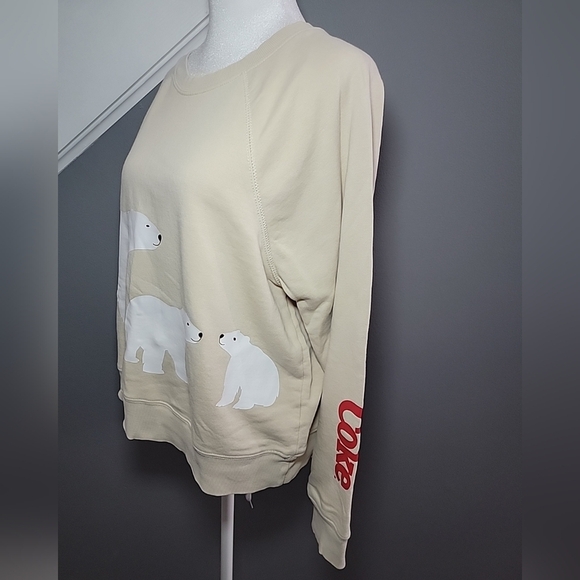 Wildfox x Coca Cola Limited Edition Polar Bear Sommers Sweatshirt Small Boxy - Picture 3 of 6